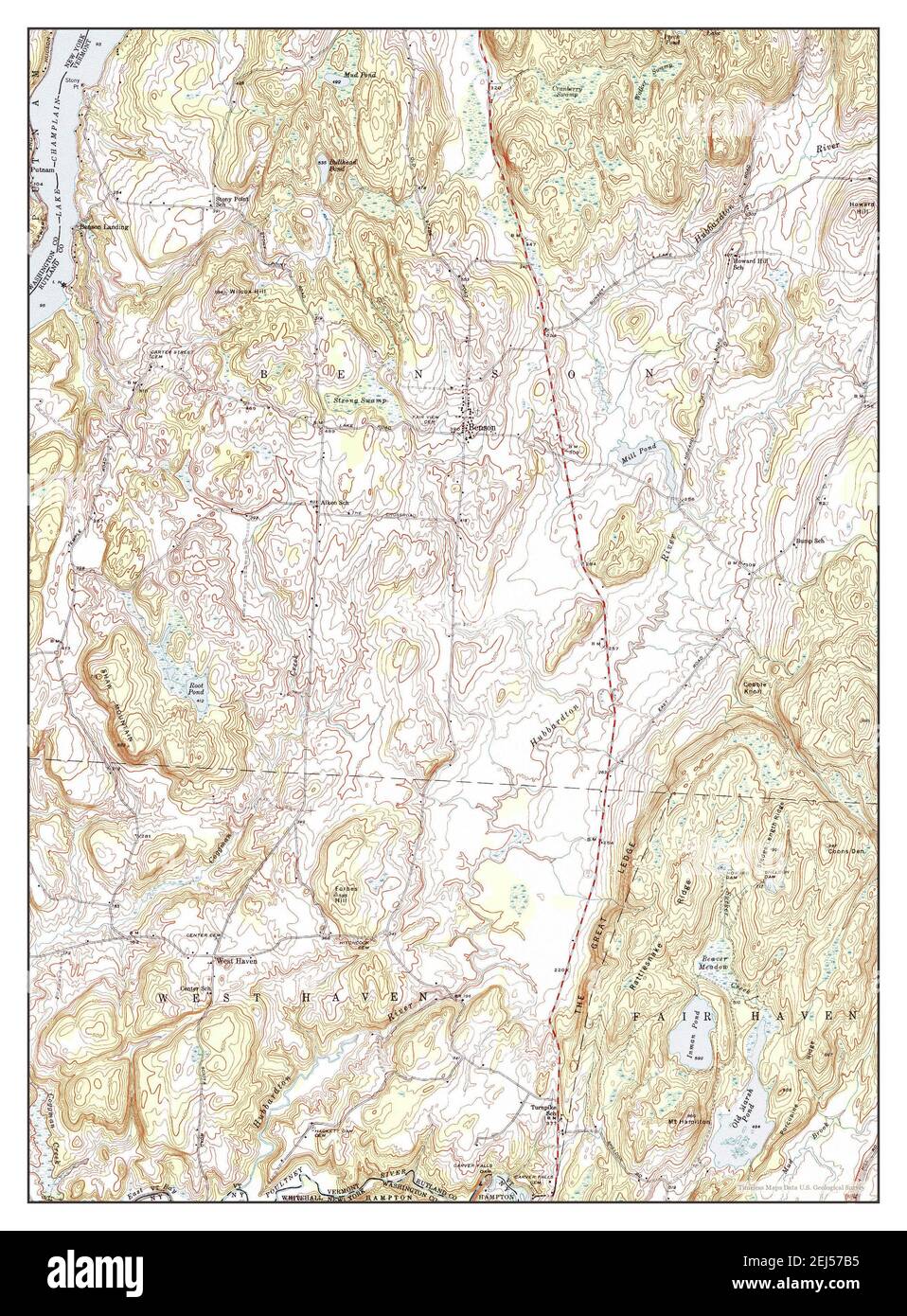 Benson, Vermont, map 1946, 124000, United States of America by