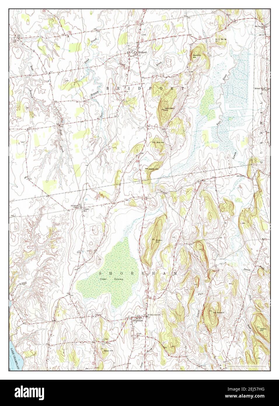 Bridport, Vermont, map 1949, 124000, United States of America by