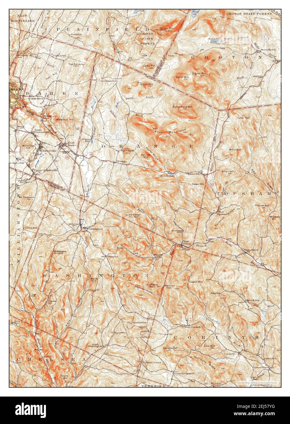 East Barre, Vermont, map 1948, 162500, United States of America by Timeless Maps, data U.S