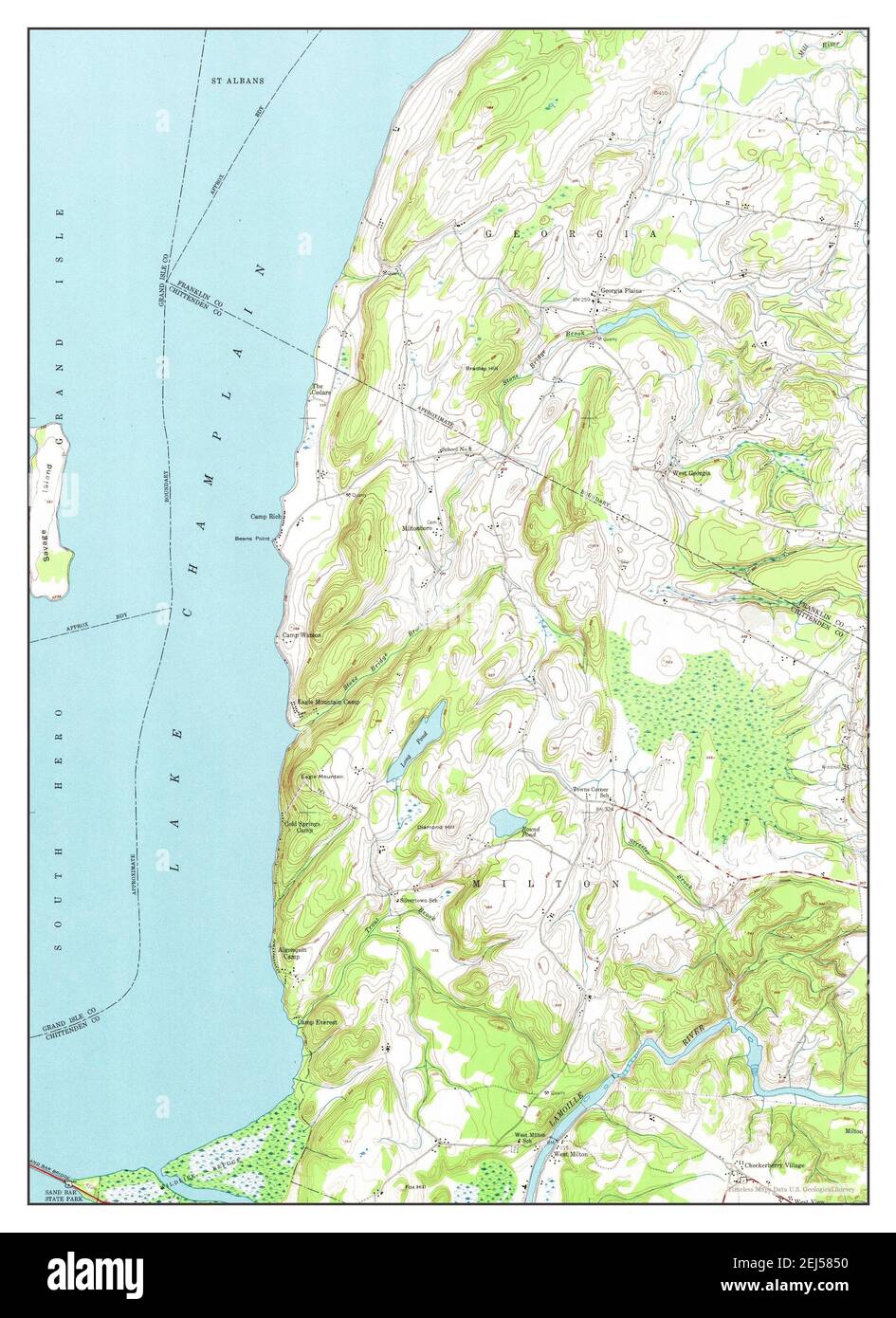 Plains, Vermont, map 1948, 124000, United States of America by