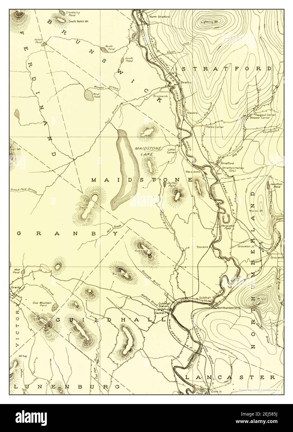 Guildhall, Vermont, map 1920, 162500, United States of America by