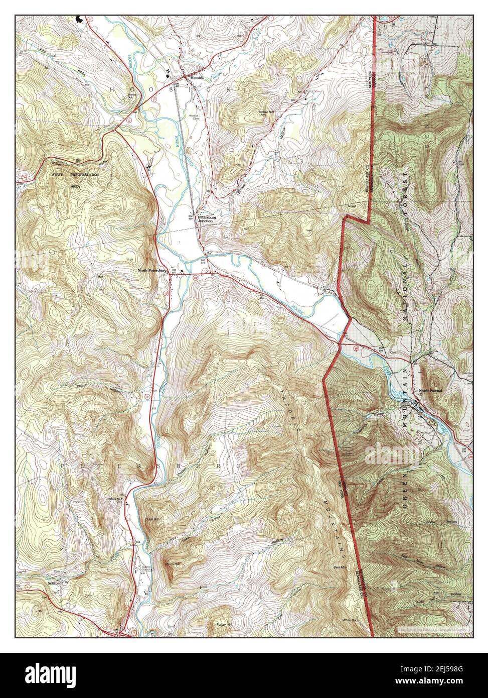 North Pownal, Vermont, map 1995, 124000, United States of America by