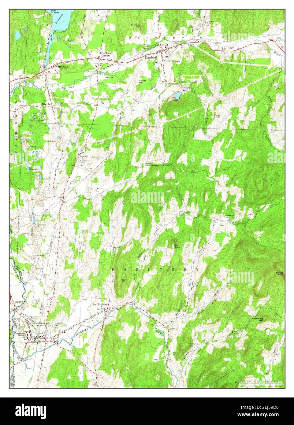 Poultney map Cut Out Stock Images & Pictures Alamy