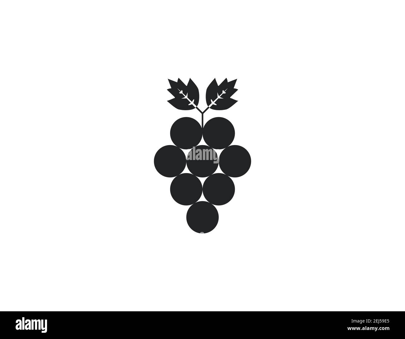 Vector illustration. Fruit grapes icon Stock Vector