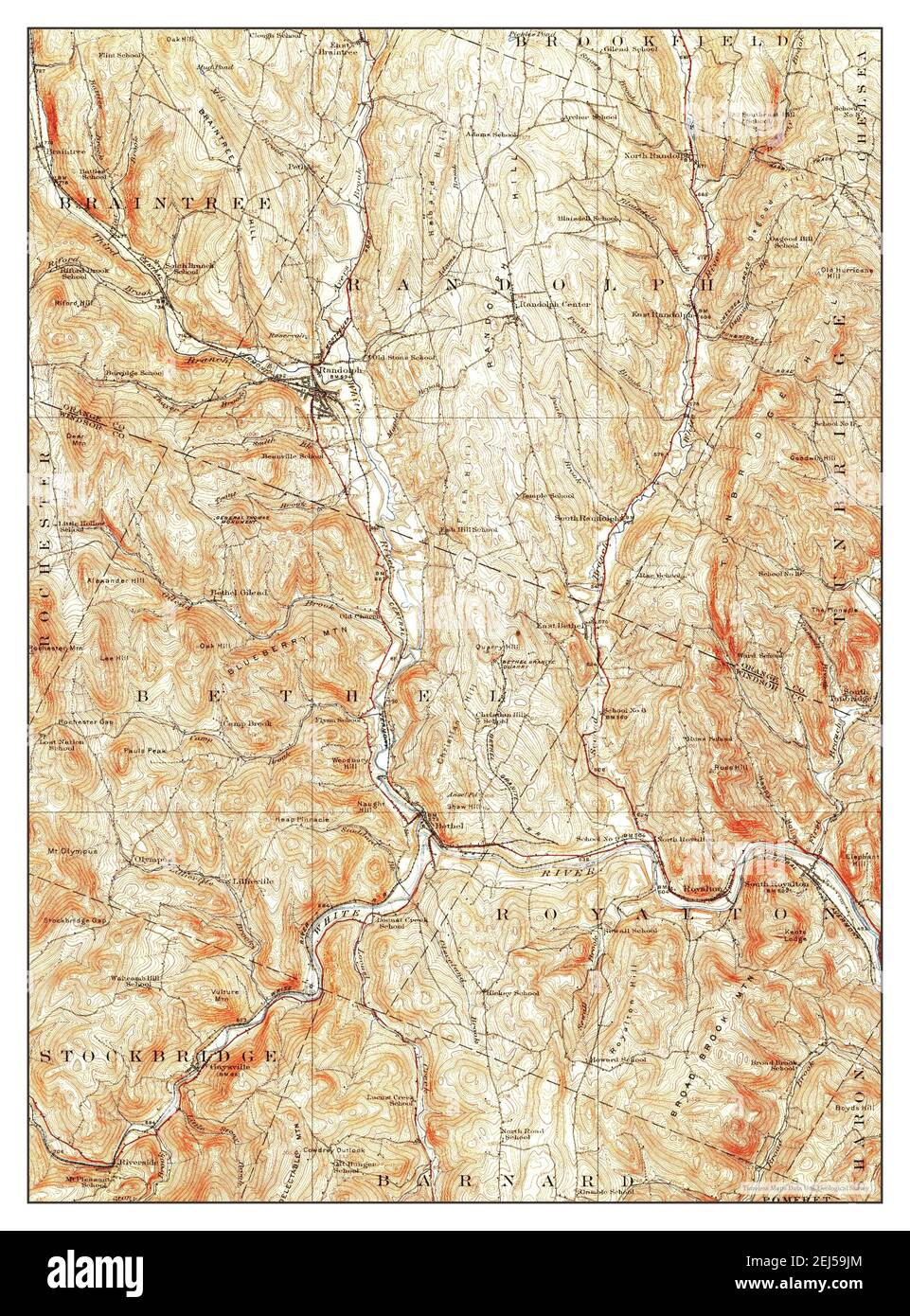 Randolph, Vermont, map 1926, 162500, United States of America by