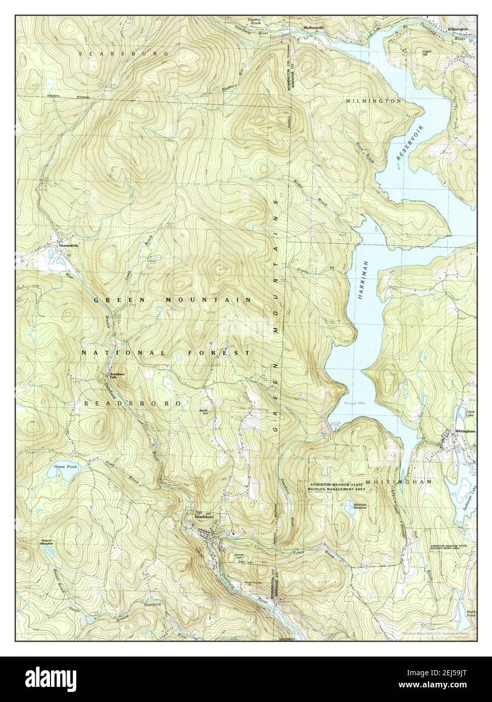Vermont antique map Cut Out Stock Images & Pictures Alamy