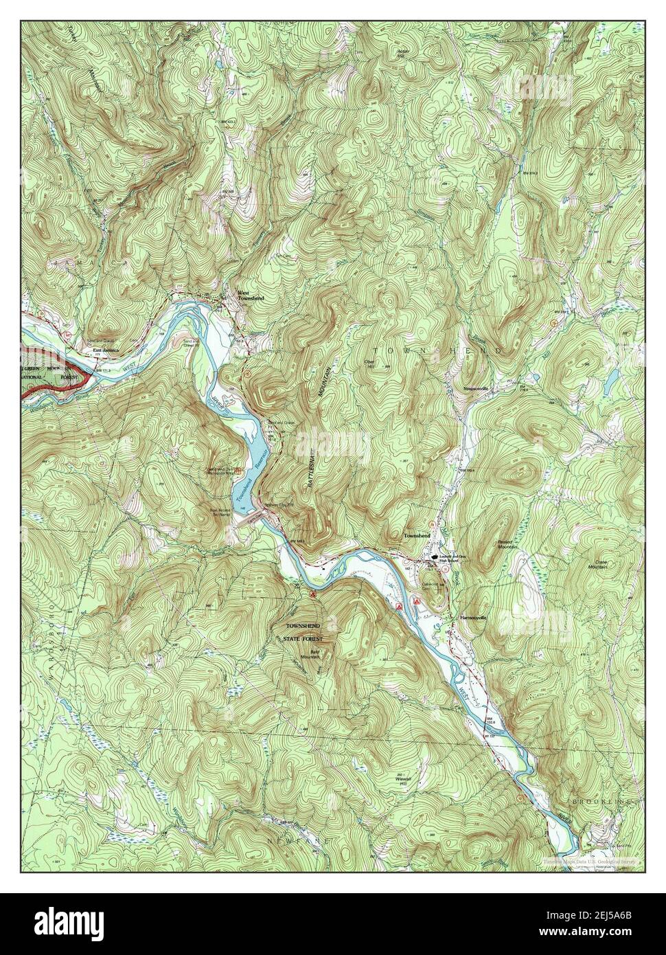 Townshend, Vermont, map 1997, 124000, United States of America by