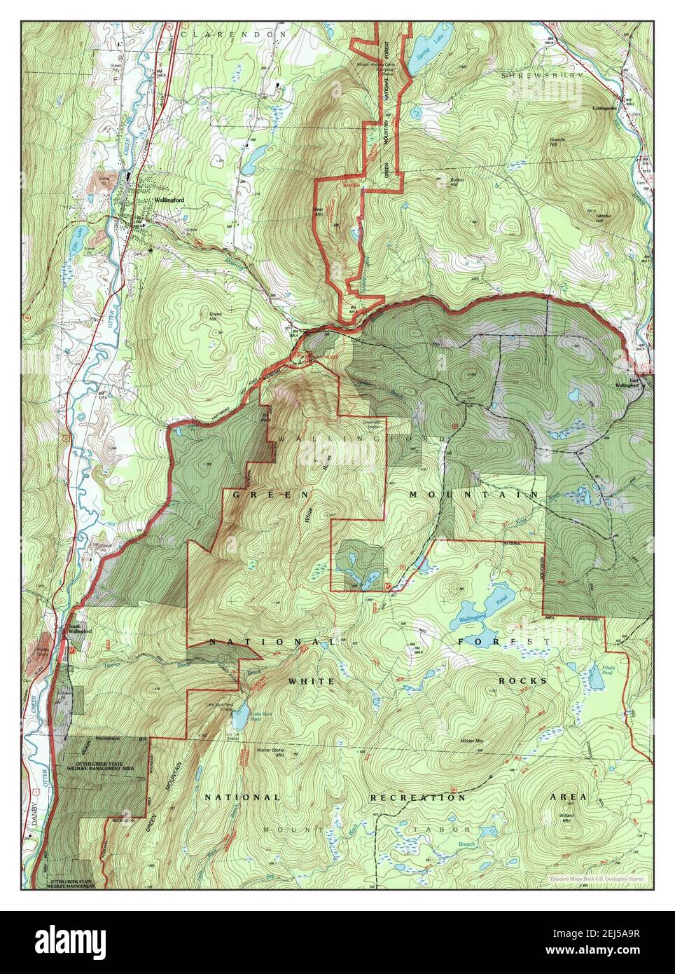 Wallingford, Vermont, map 1997, 124000, United States of America by