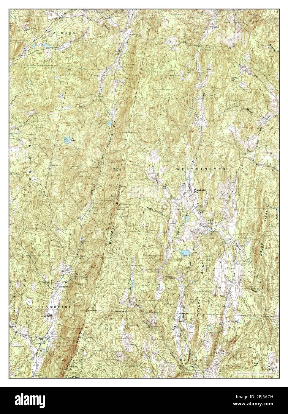 Westminster West, Vermont, map 1997, 124000, United States of America