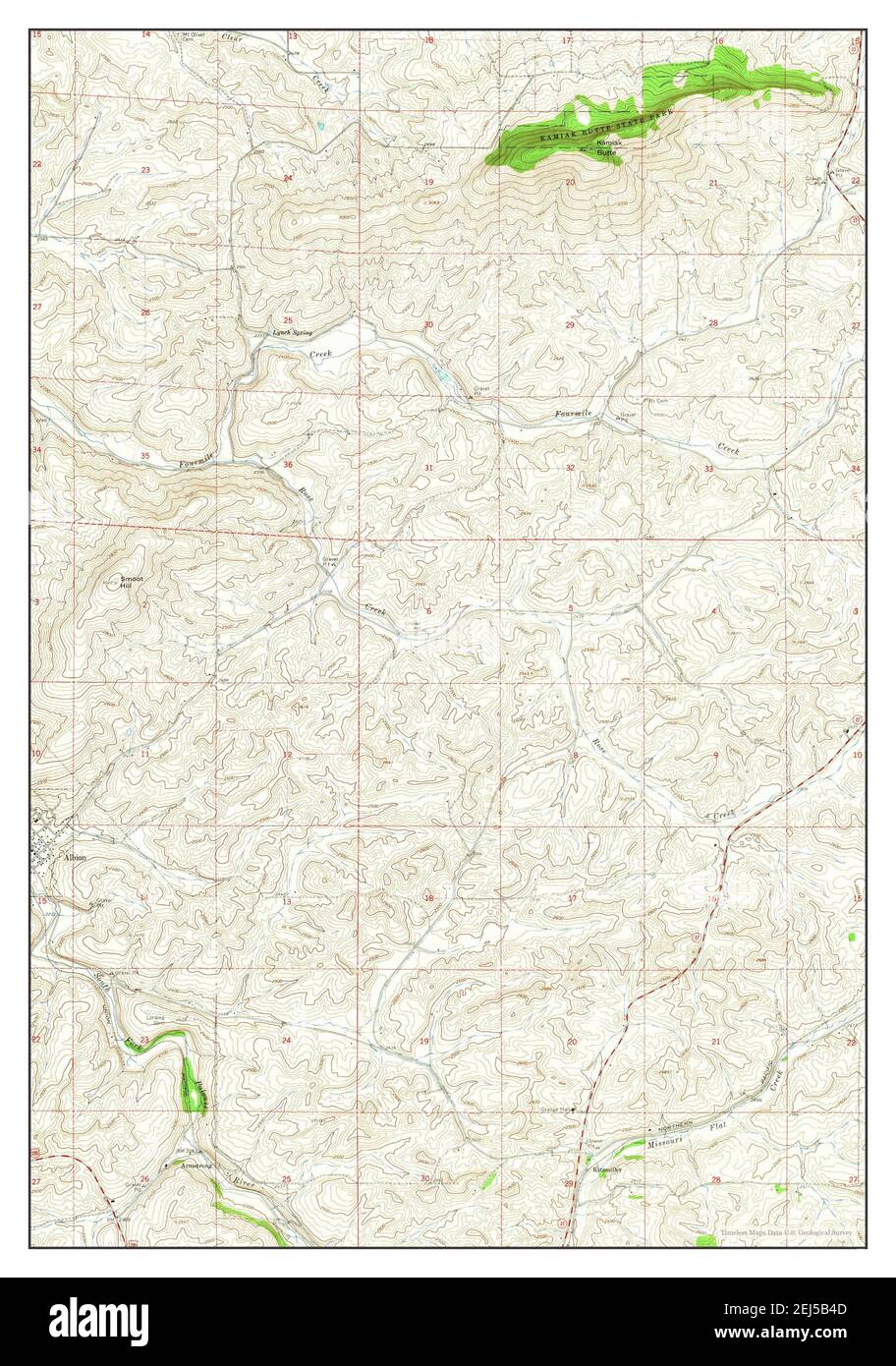 Albion, Washington, map 1964, 124000, United States of America by