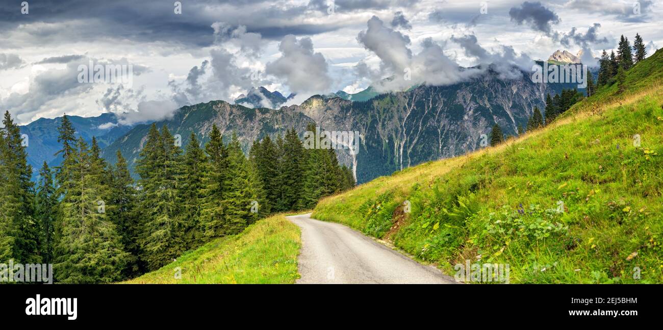 Alps mountain Fellhorn, Bavaria Germany Stock Photo
