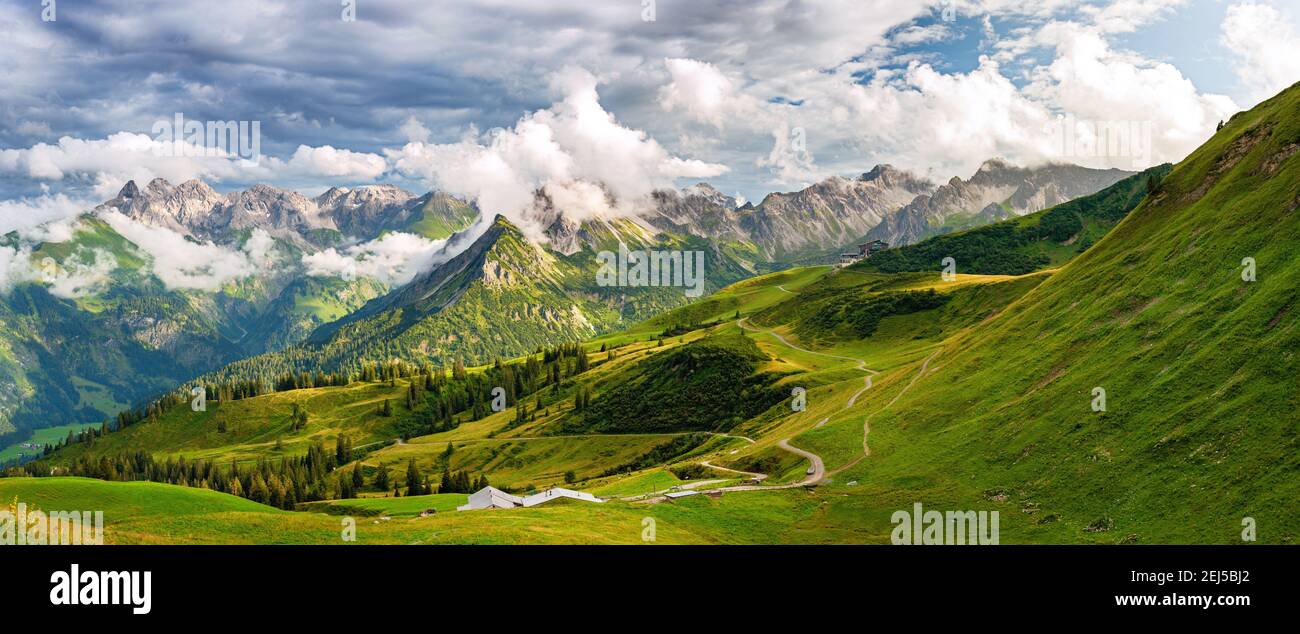 Alps mountain Fellhorn, Bavaria Germany Stock Photo