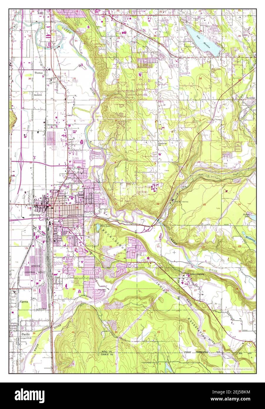 Auburn washington map 1949 1 24000 united states of america by