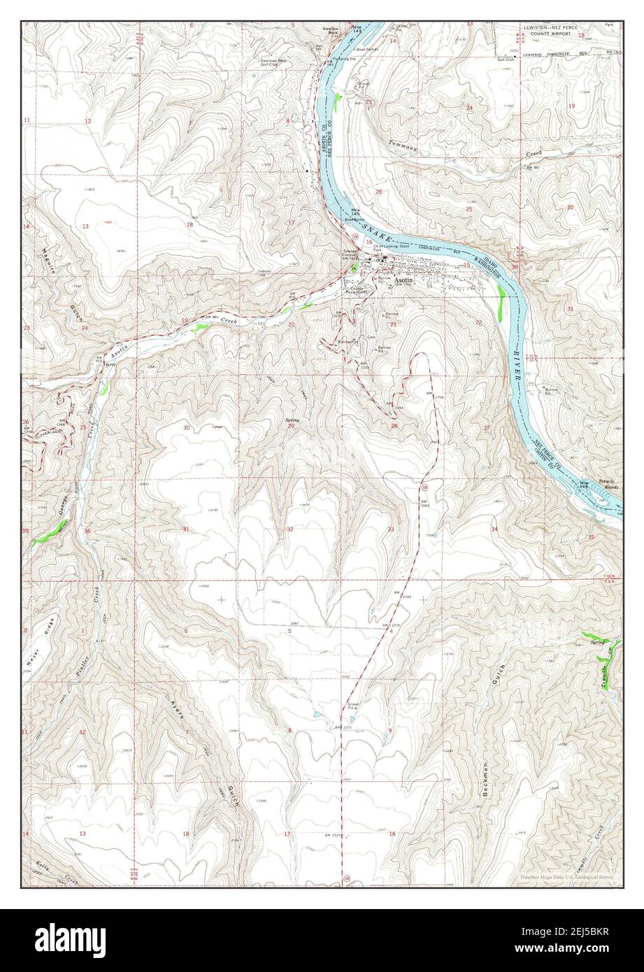 Map of asotin washington hires stock photography and images Alamy