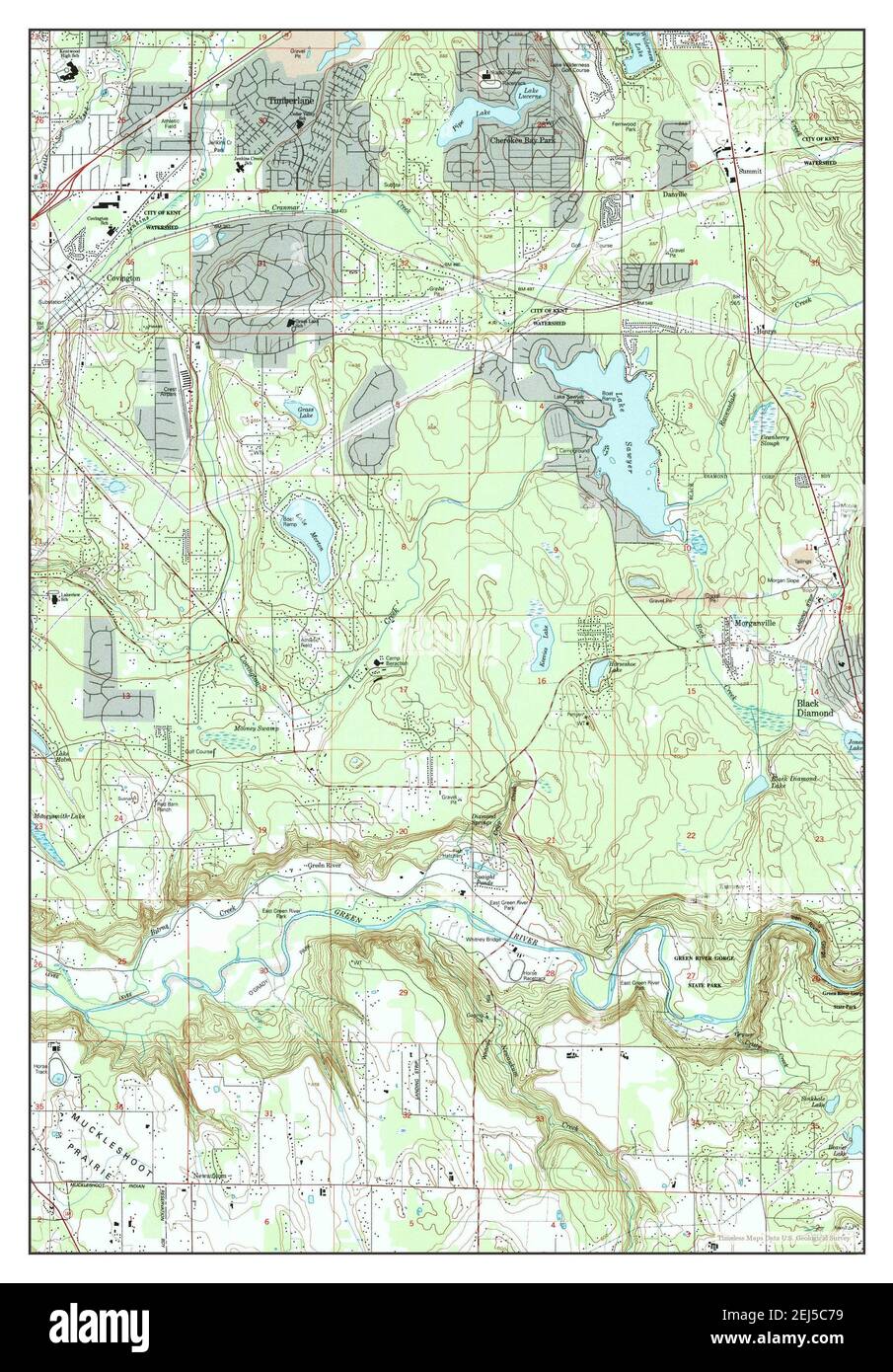 Black Diamond, Washington, map 1949, 124000, United States of America