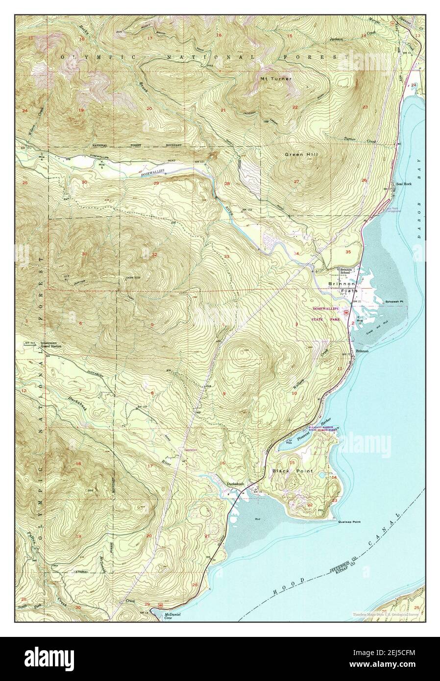 Map of brinnon washington Cut Out Stock Images & Pictures Alamy