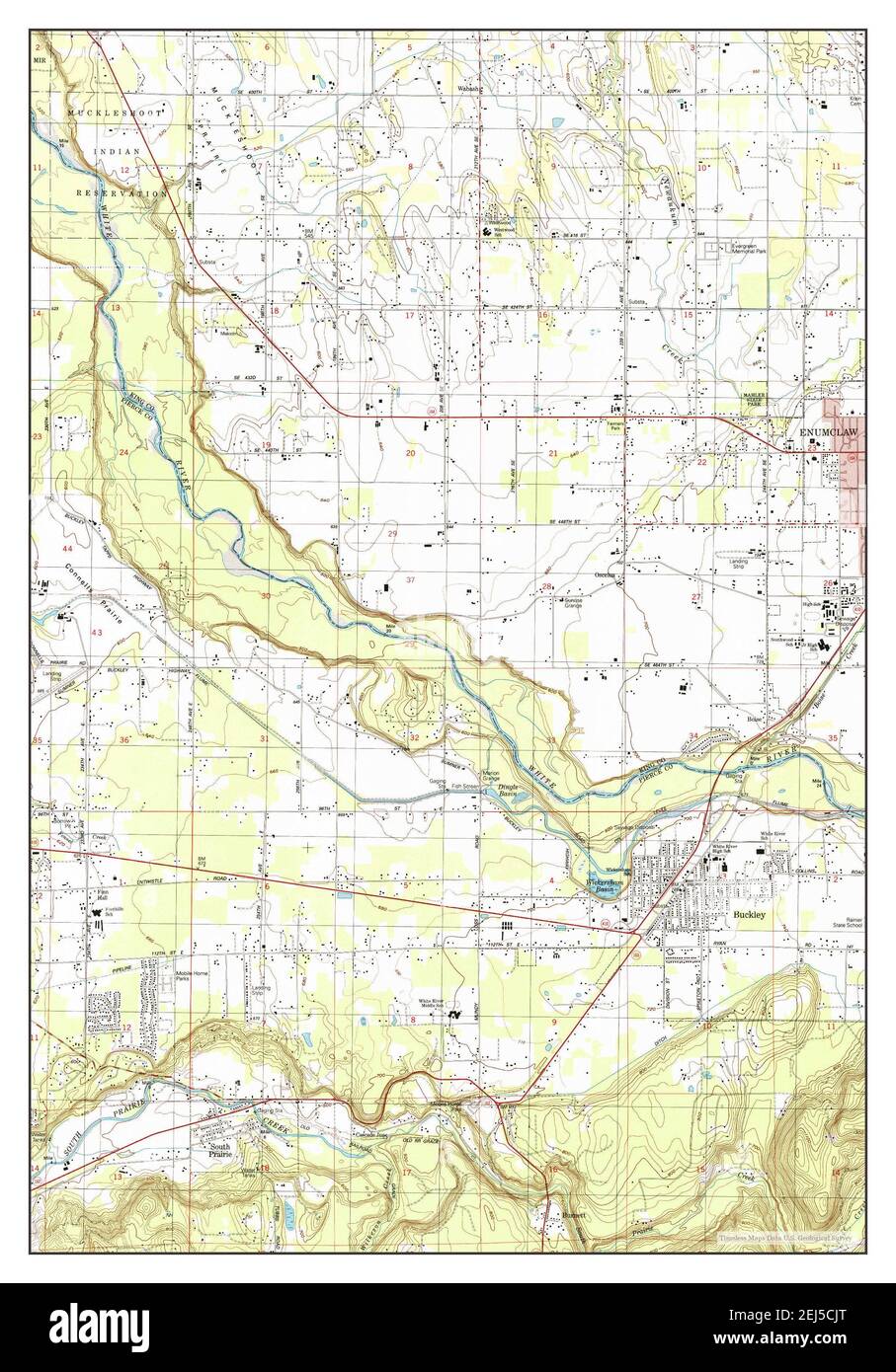 Buckley, Washington, map 1997, 124000, United States of America by