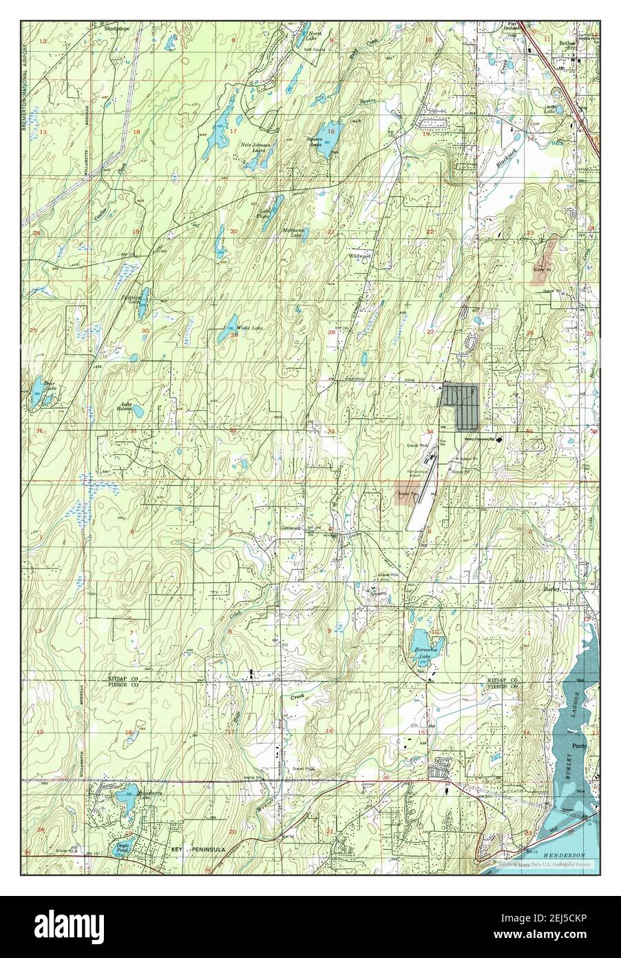 Burley, Washington, map 1999, 124000, United States of America by