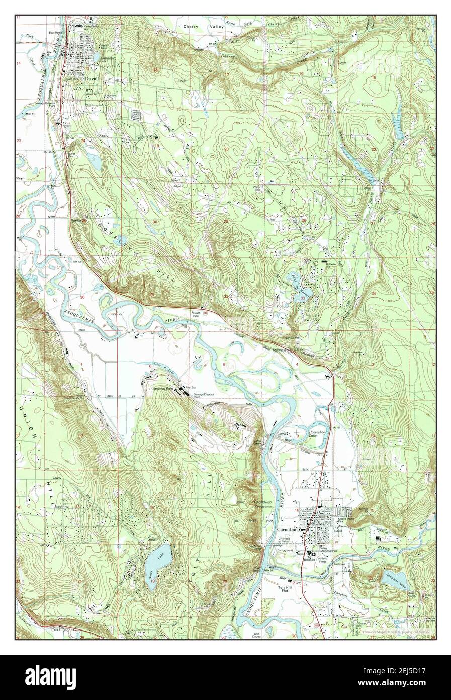 Carnation, Washington, map 1993, 124000, United States of America by