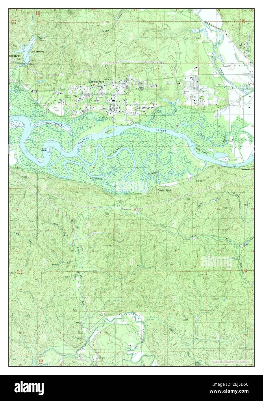 Central Park, Washington, map 1986, 1:24000, United States of America ...