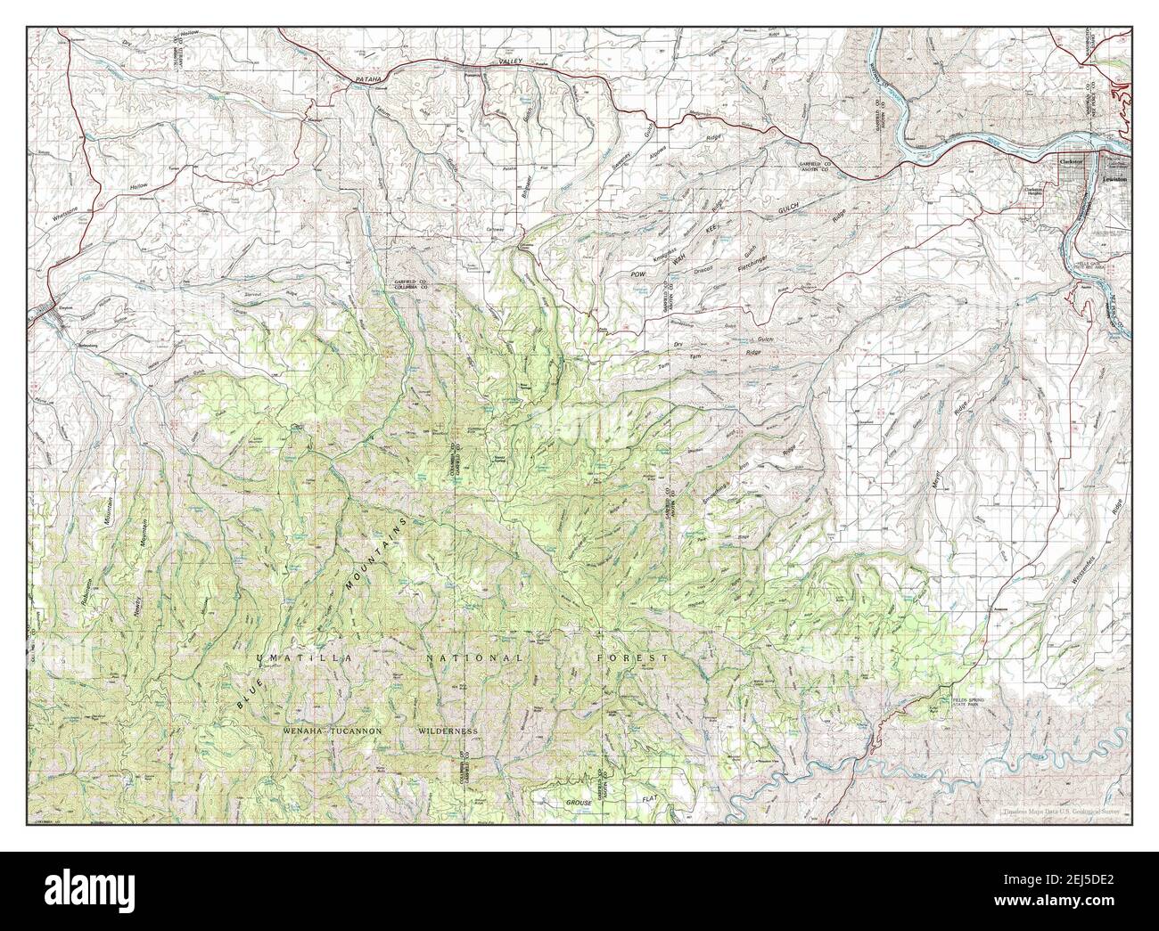 Clarkston washington map hires stock photography and images Alamy