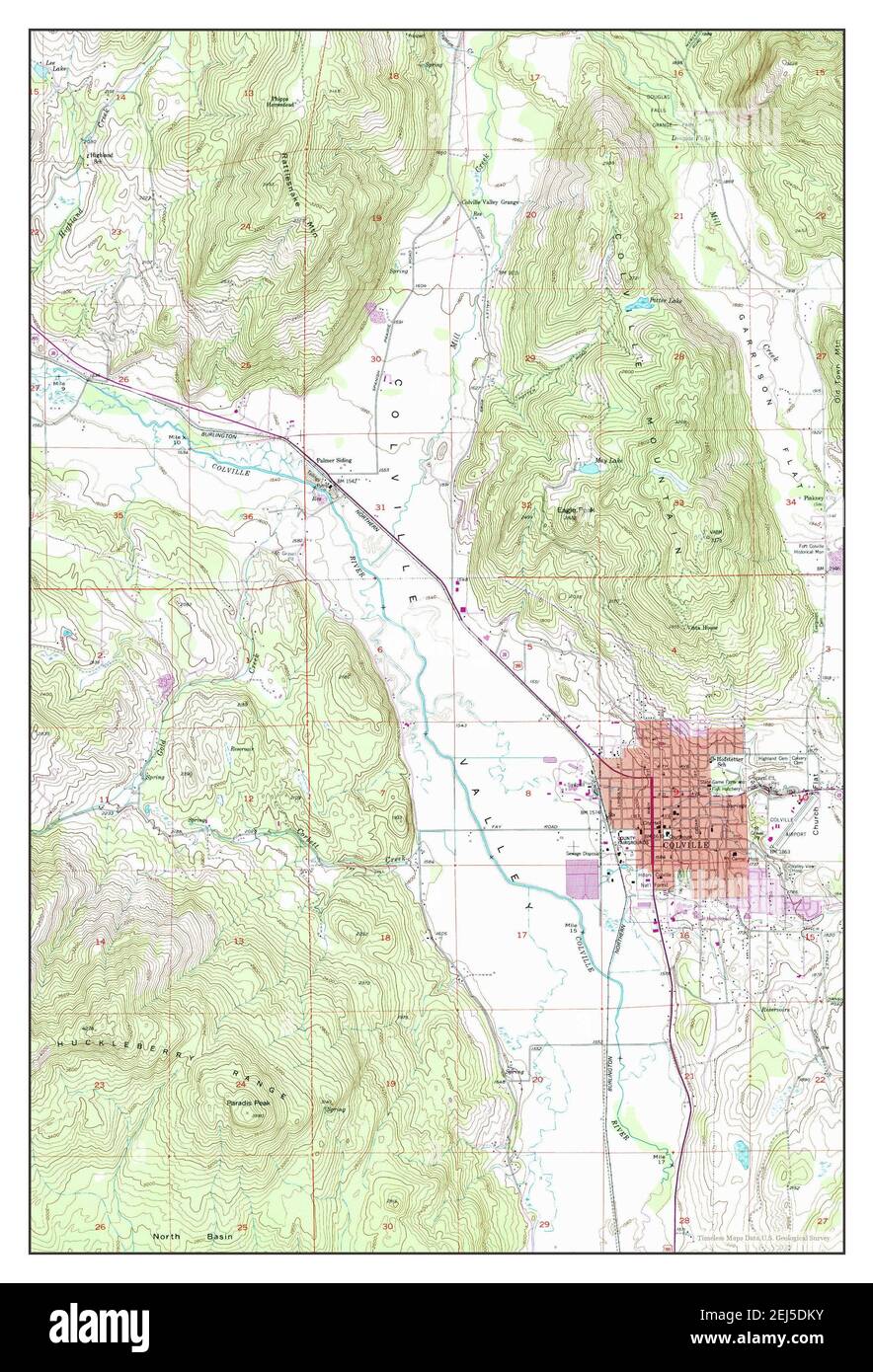 Colville, Washington, map 1952, 1:24000, United States of America by 