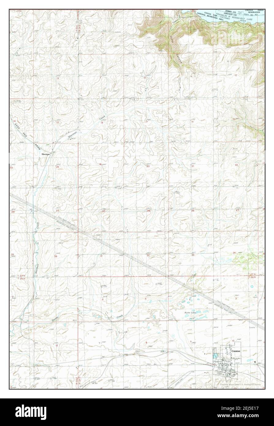 Map of creston hires stock photography and images Alamy