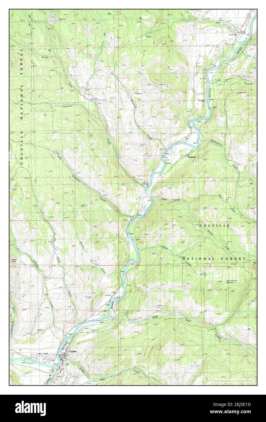 Curlew, Washington, map 1988, 124000, United States of America by