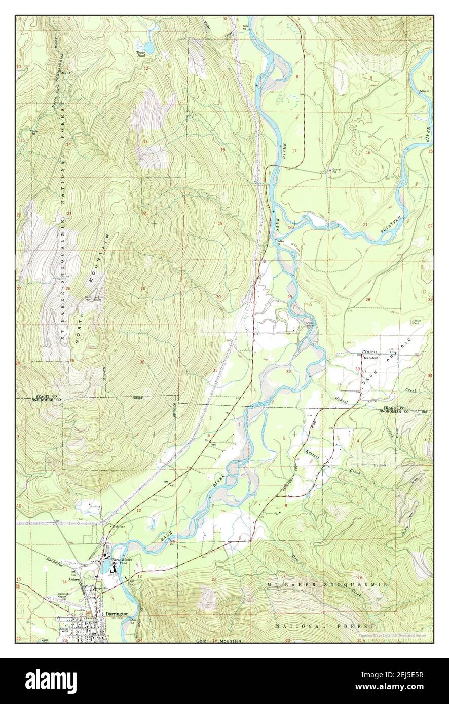 Darrington Washington Map 1966 124000 United States Of America By Timeless Maps Data Us 7446