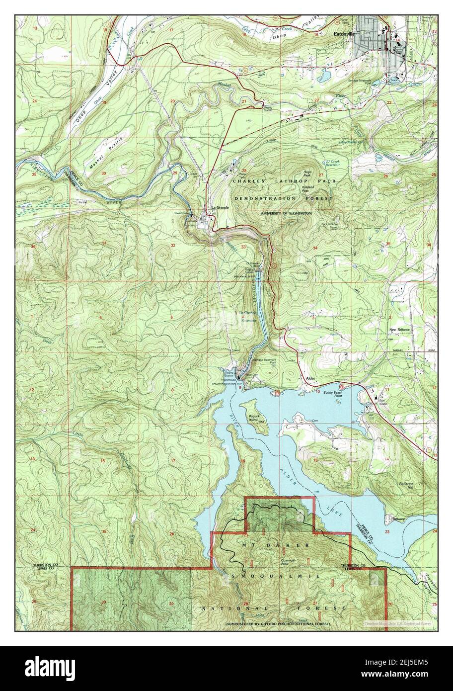 Eatonville map Cut Out Stock Images & Pictures Alamy