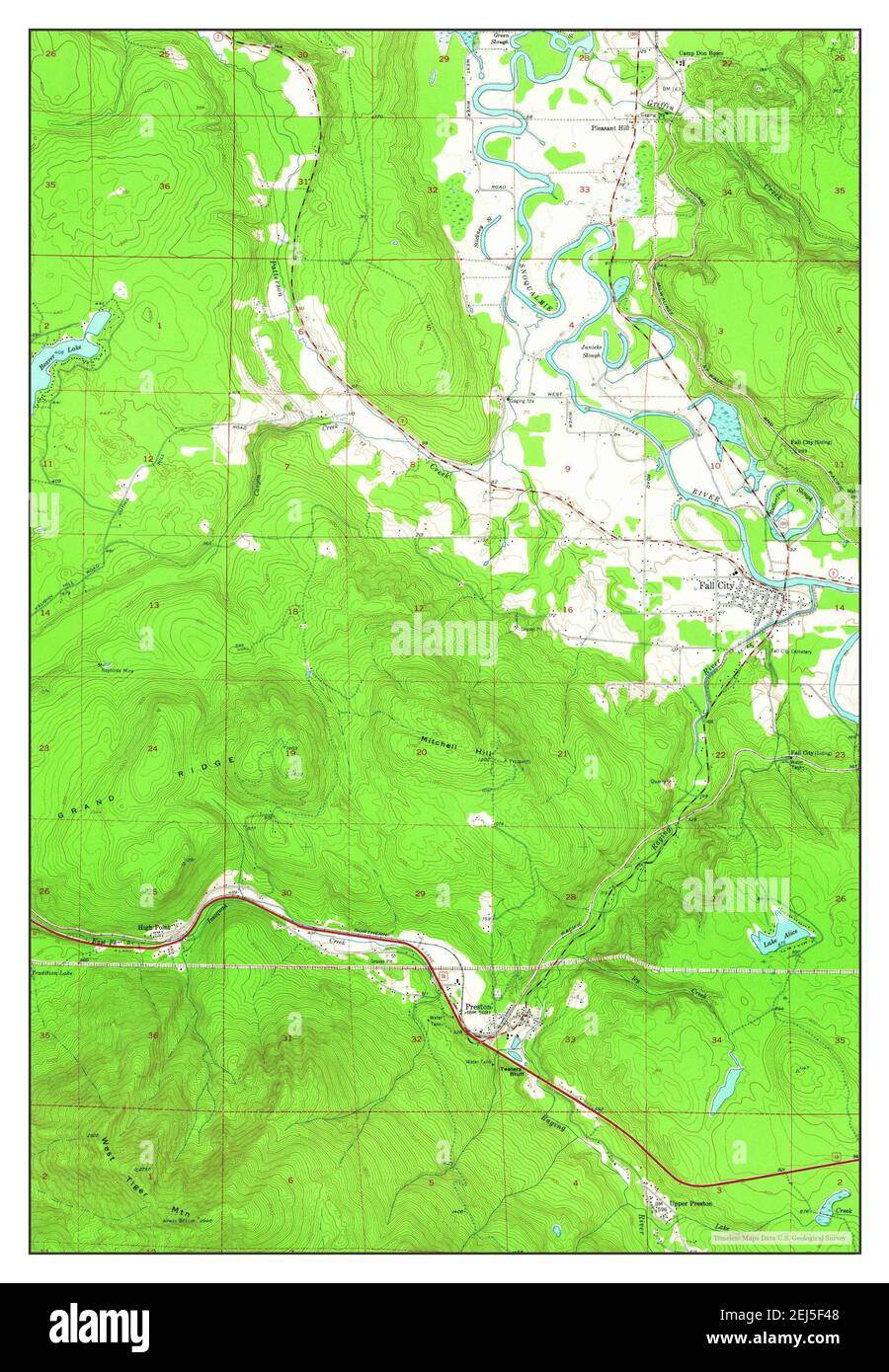 Fall City Washington Map Fall City, Washington, Map 1953, 1:24000, United States Of America By  Timeless Maps, Data U.s. Geological Survey Stock Photo - Alamy