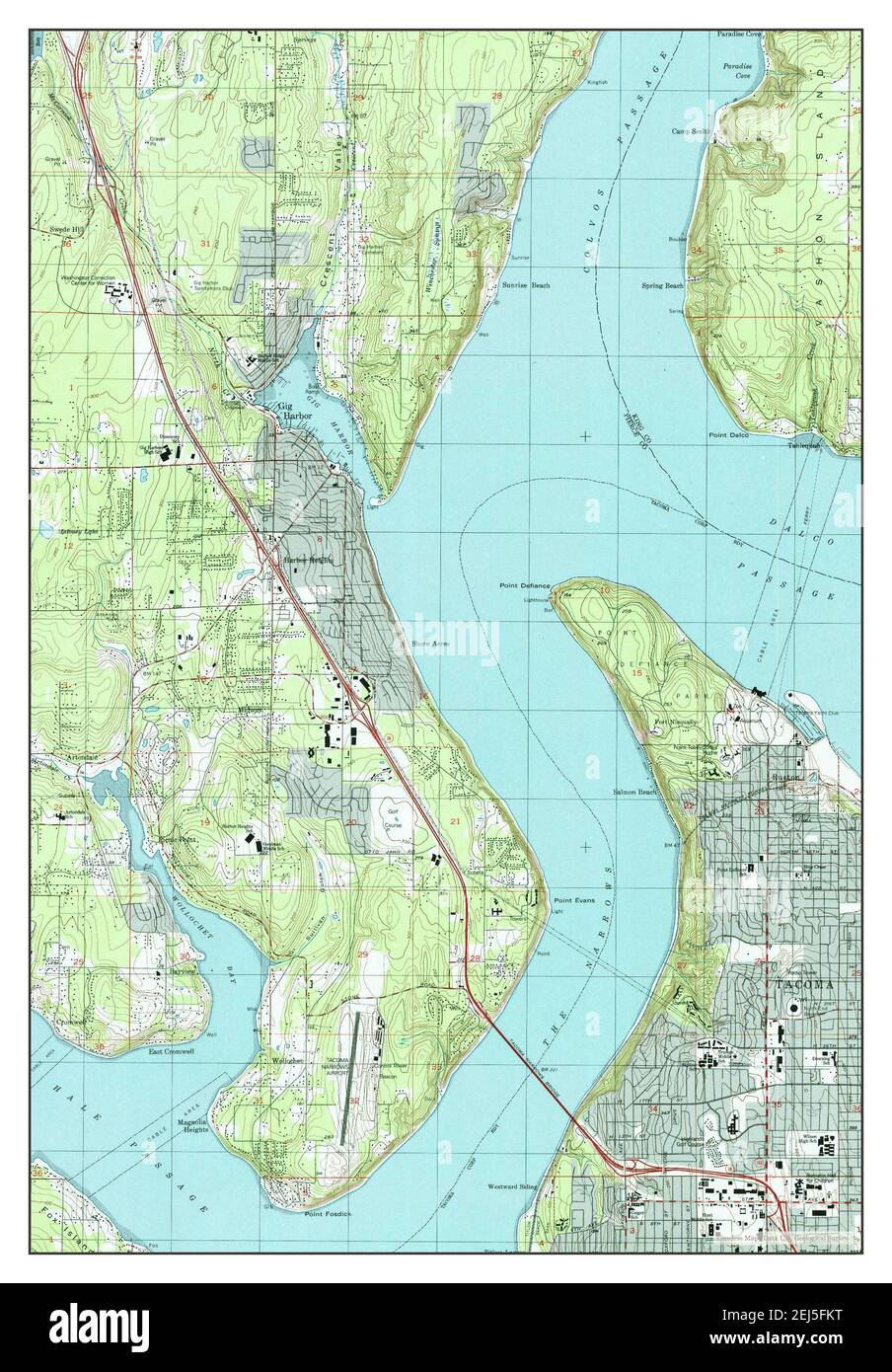 Gig Harbor, Washington, map 1997, 1:24000, United States of America by ...