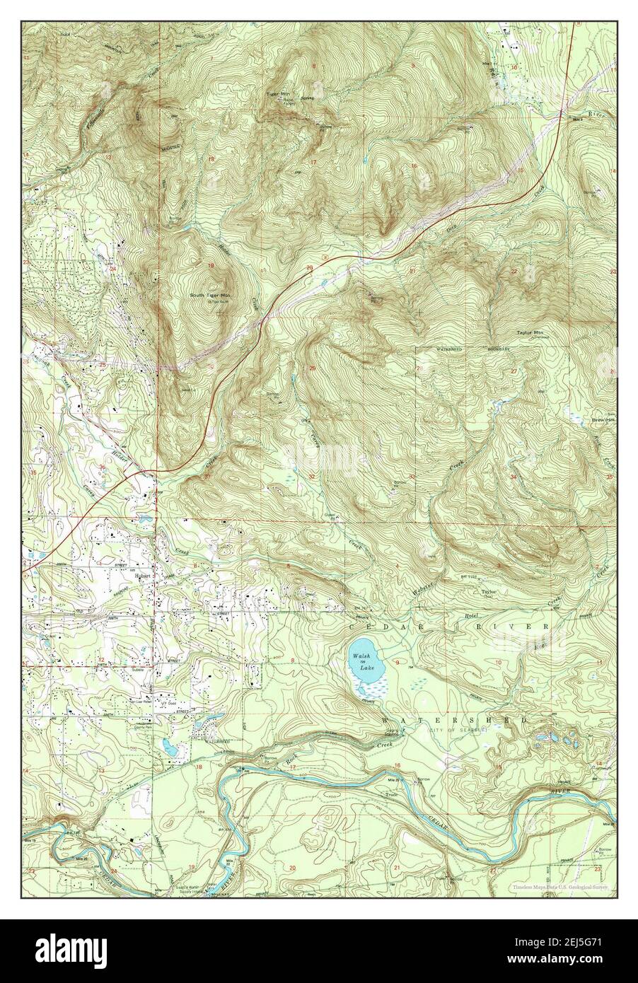 Hobart, Washington, map 1993, 124000, United States of America by