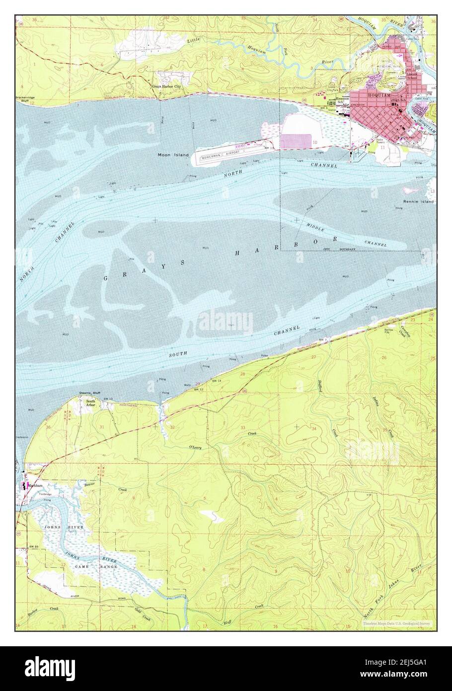 Hoquiam washington state map hires stock photography and images Alamy