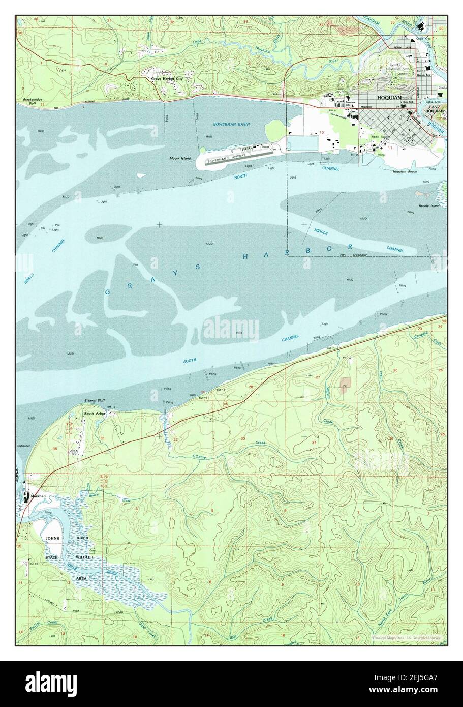 Map of hoquiam hires stock photography and images Alamy