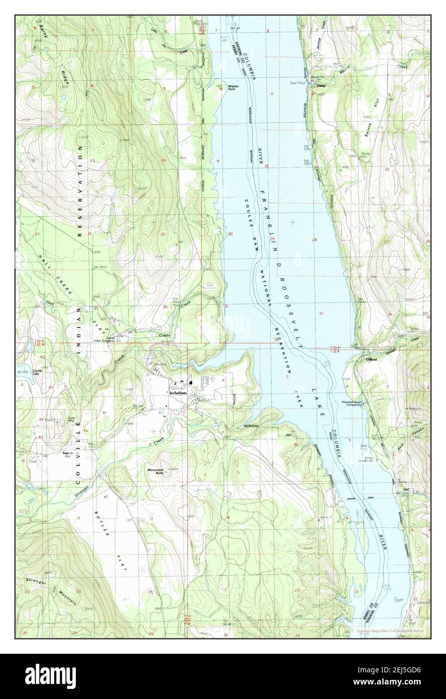 Inchelium washington map Cut Out Stock Images & Pictures Alamy