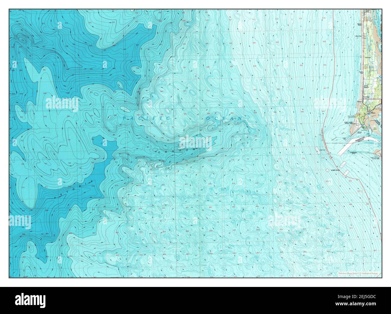 Ilwaco, Washington, map 1980, 1100000, United States of America by