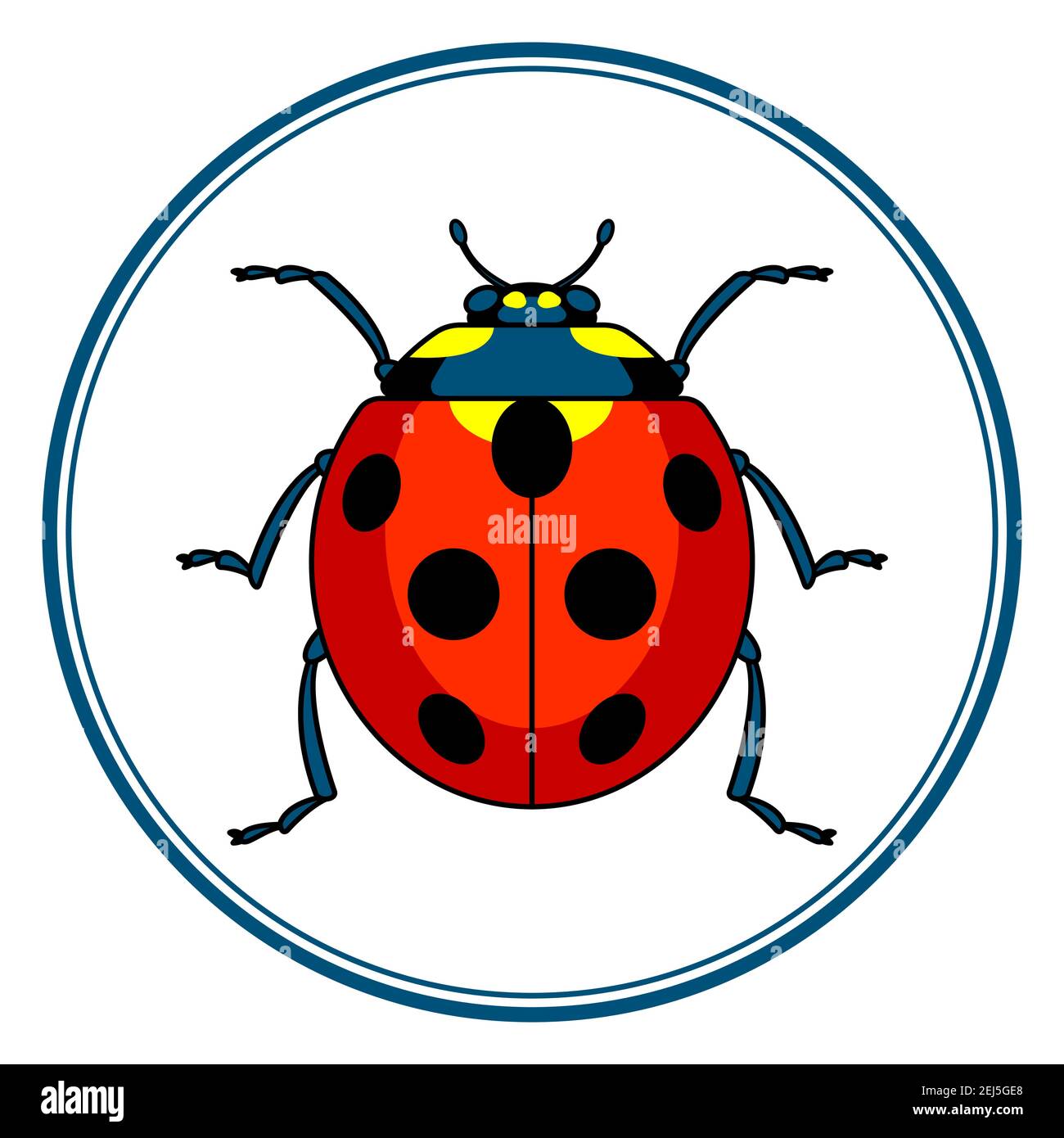 Illustration of the ladybug beetle icon Stock Vector Image & Art - Alamy