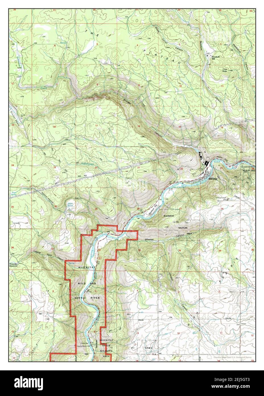 Klickitat map Cut Out Stock Images & Pictures Alamy