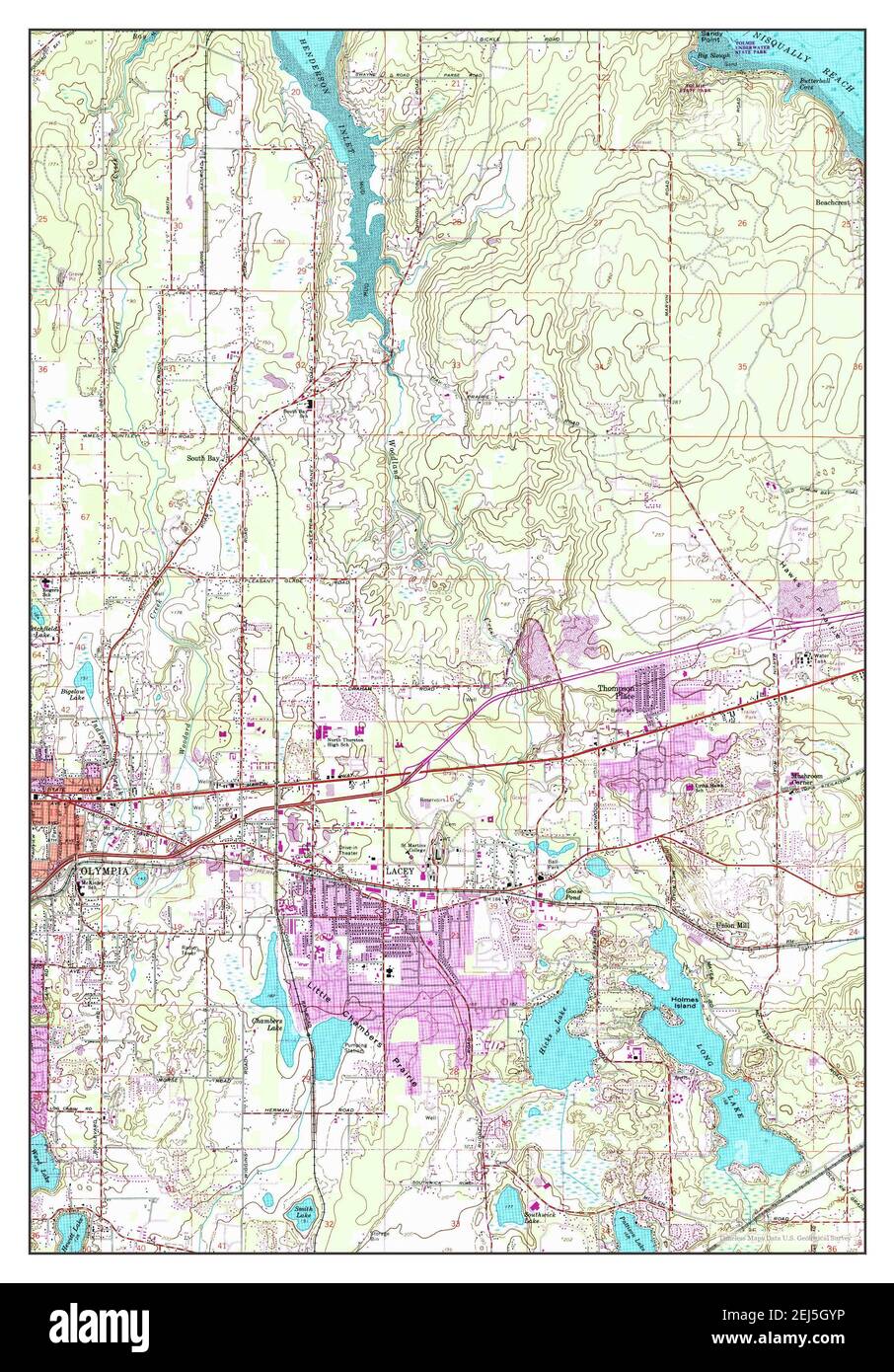 Map of lacey washington state hires stock photography and images Alamy