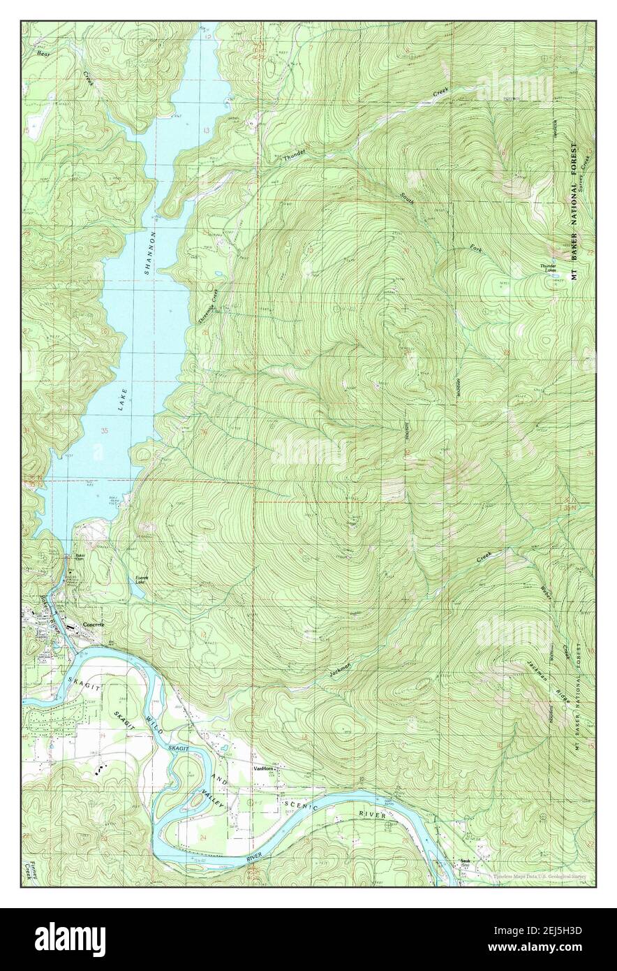 Lake Shannon, Washington, Map 1989, 1:24000, United States Of America 