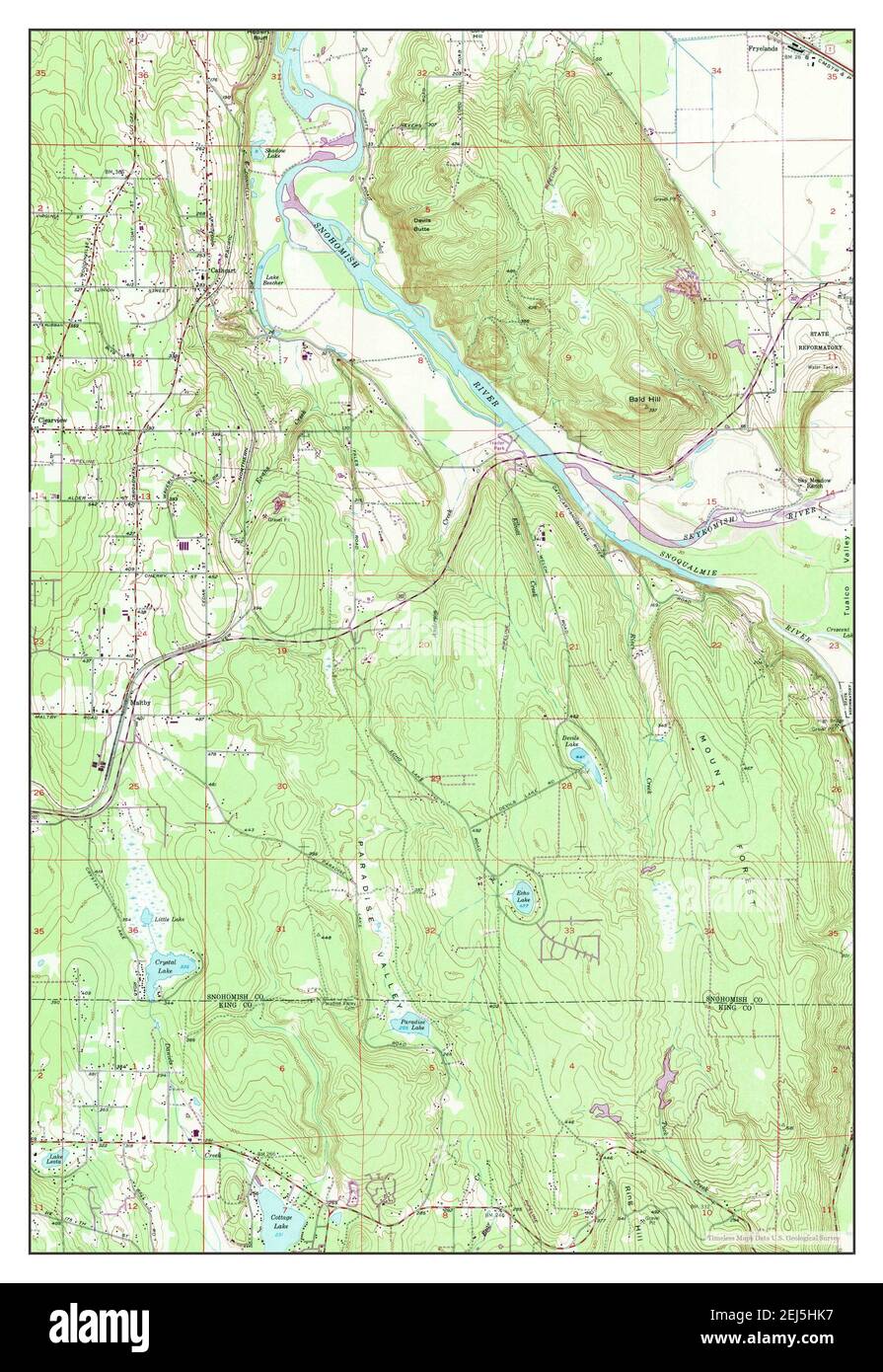 Maltby, Washington, map 1953, 124000, United States of America by Timeless Maps, data U.S