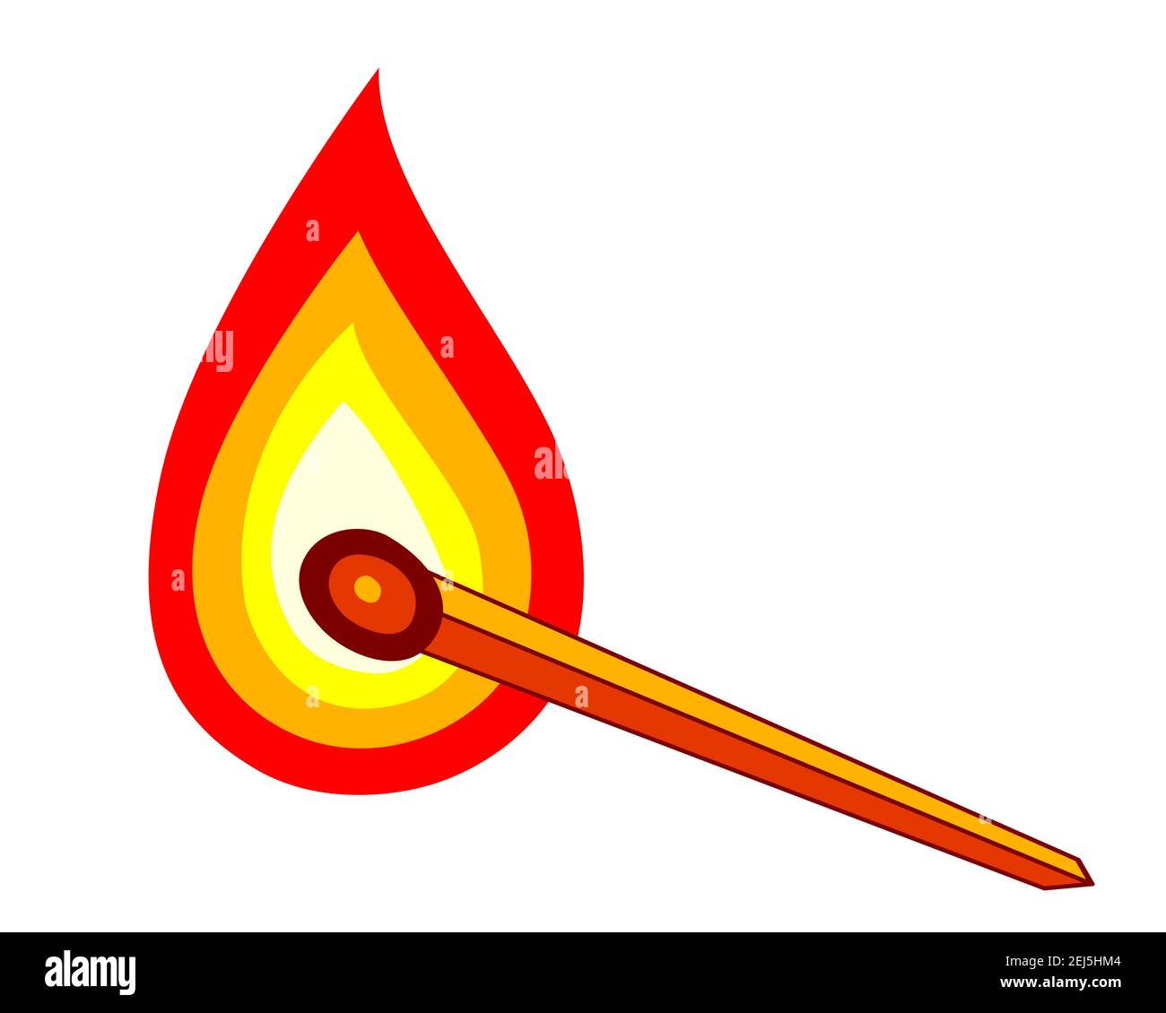 Illustration of abstract burning match icon Stock Vector Image & Art ...