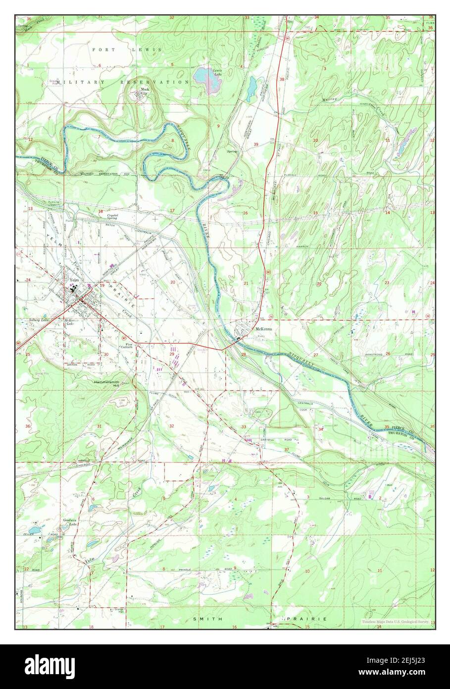 McKenna, Washington, map 1959, 124000, United States of America by