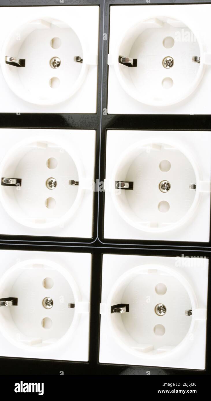 Many Wall Outlet Stock Photo Alamy