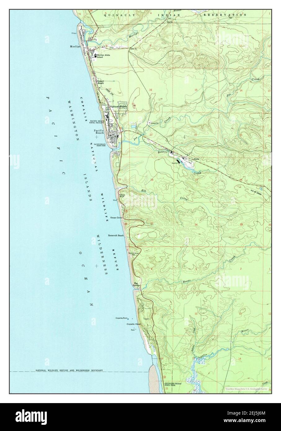 Moclips washington map hires stock photography and images Alamy