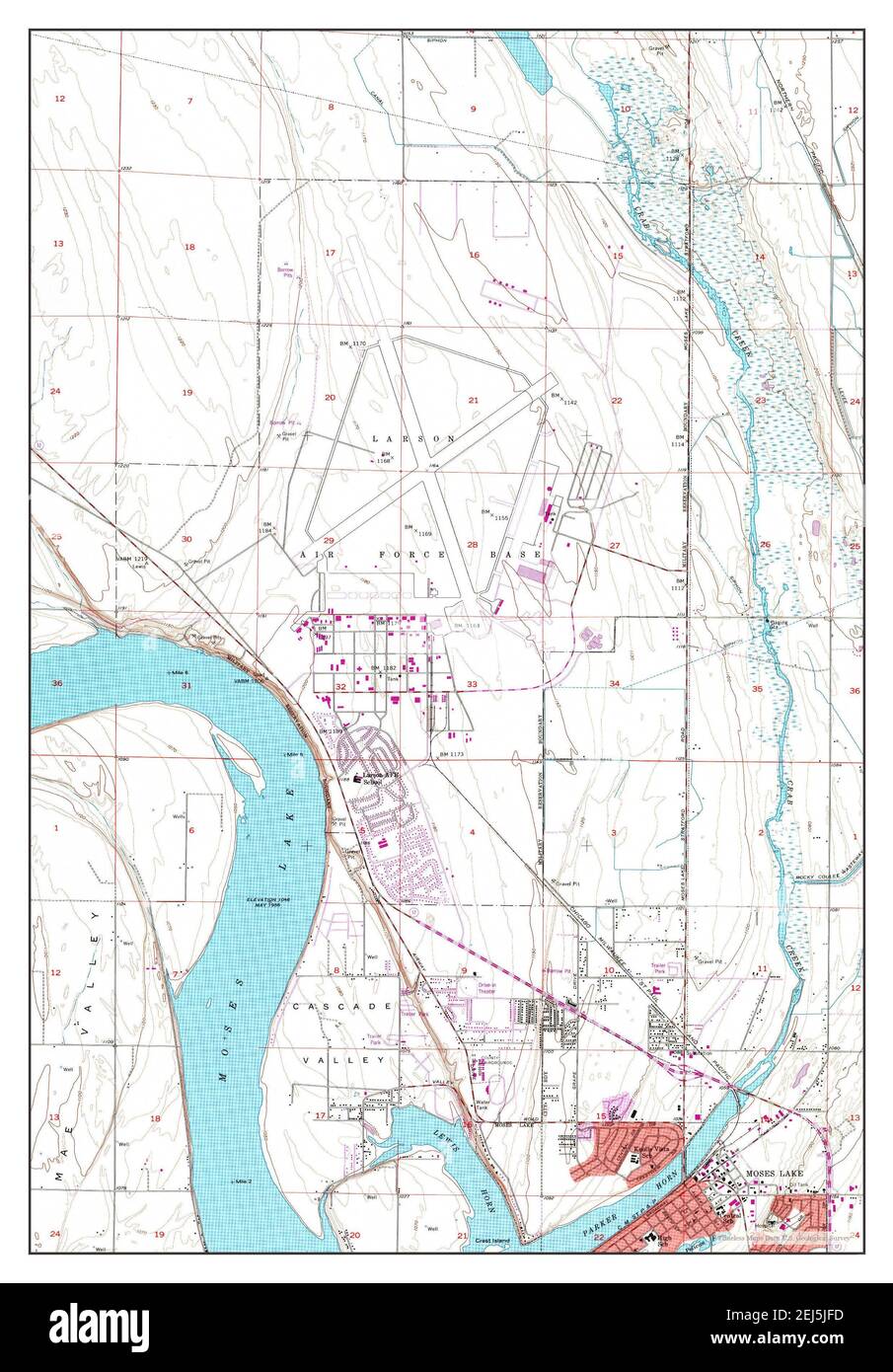 Map of moses lake hires stock photography and images Alamy