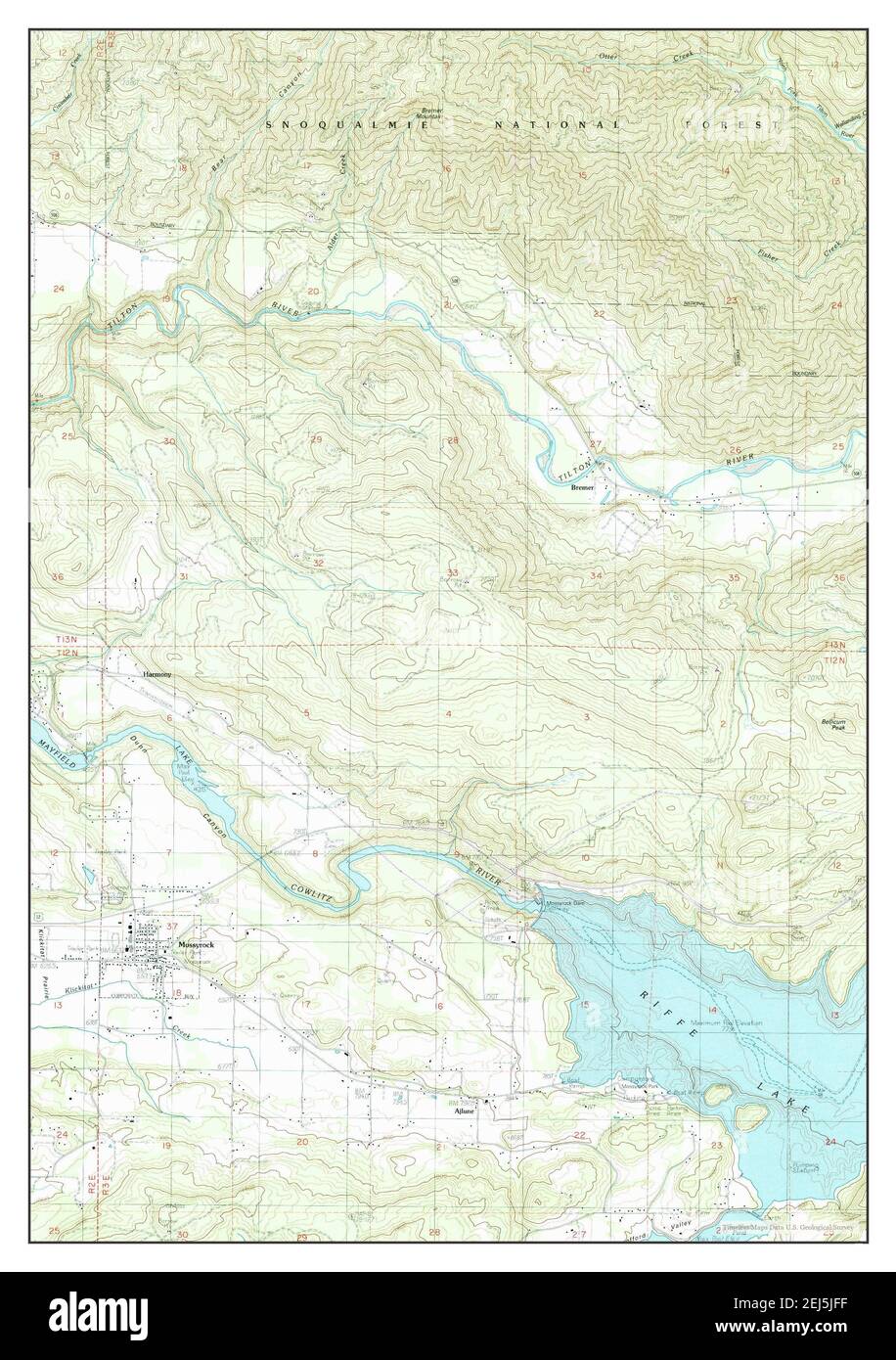 Map of mossyrock washington hires stock photography and images Alamy