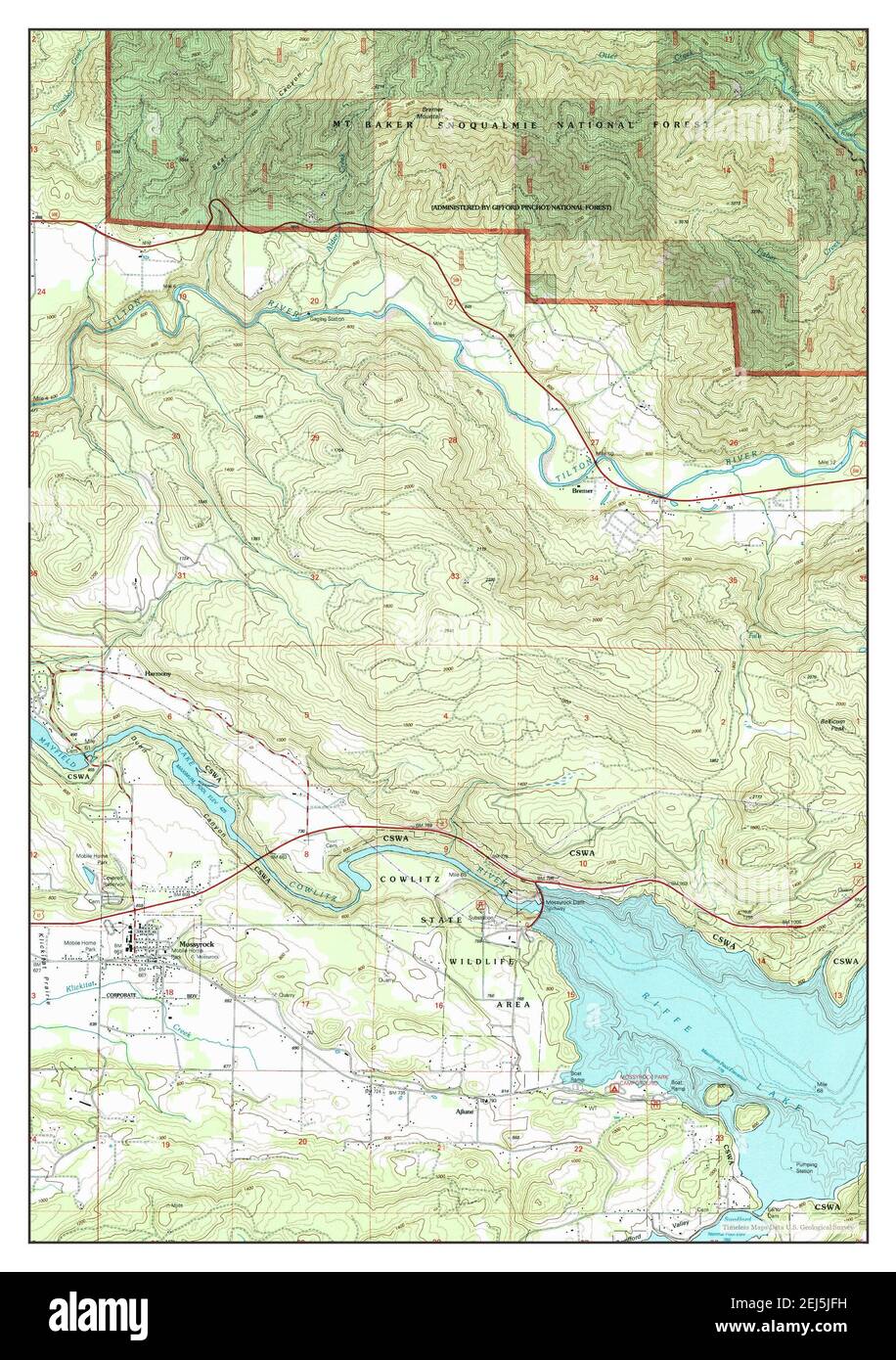 Map of mossyrock washington hires stock photography and images Alamy