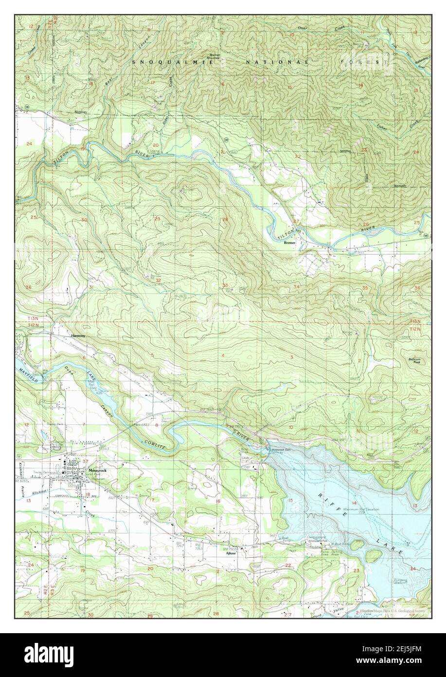 Map of mossyrock hires stock photography and images Alamy